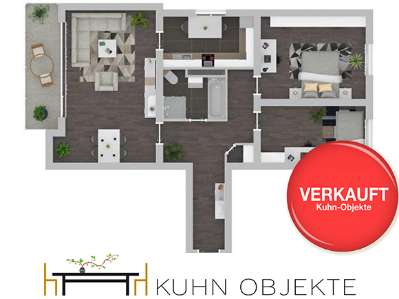 426/ Modernisierte Eigentumswohnung mit Balkon und Aufzug in Schwetzingen