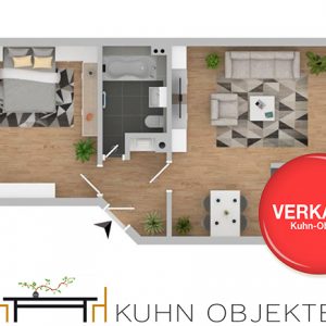 846/ Helle 2 Zimmer Wohnung mit Garage/ Ludwigshafen
